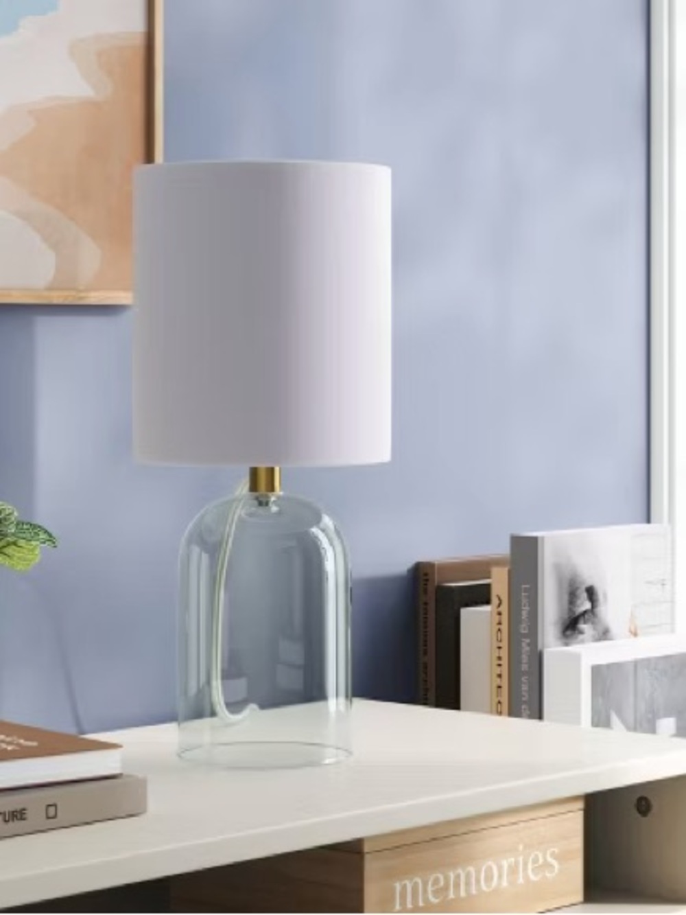 Glass Table Lamp with Open Base - Room Essentials